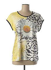 T-shirt manches courtes jaune MERI & ESCA pour femme seconde vue
