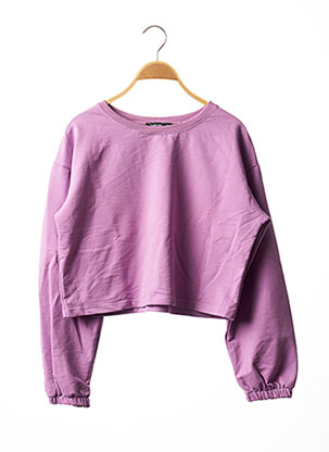 Sweat-shirt violet BOOHOO pour femme