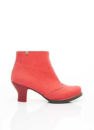Bottines/Boots rouge ART pour femme