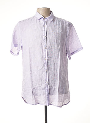 Chemise manches courtes violet GUESS BY MARCIANO pour homme