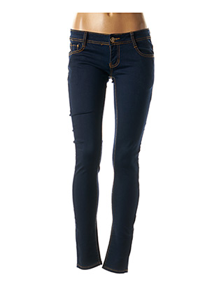 Jeans skinny bleu ELEGANT'S pour femme