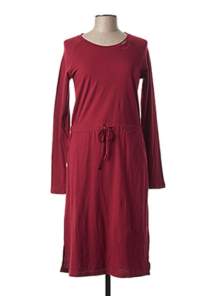 Robe mi-longue rouge RAGWEAR pour femme