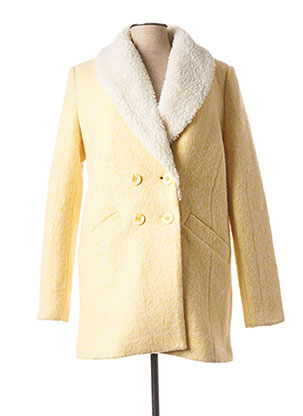 Manteau long jaune DEUX TWO pour femme