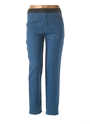 Pantalon chino bleu LEON & HARPER pour femme