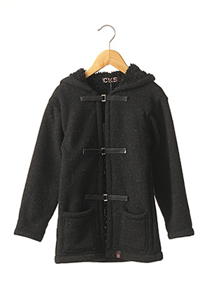 Manteau court noir CKS pour enfant