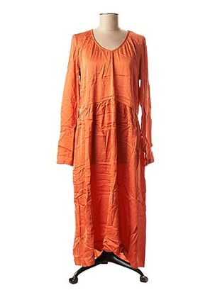 Robe longue orange LA FEE MARABOUTEE pour femme