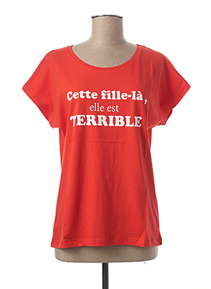T-shirt rouge LA PETITE FRANCAISE pour femme