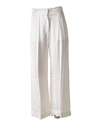 Pantalon droit blanc MARGAUX LONNBERG pour femme