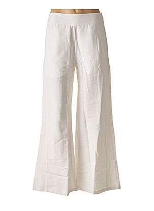 Pantalon large blanc DIVA pour femme