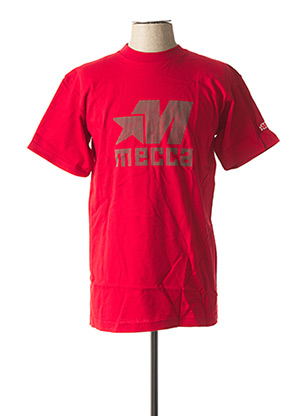 T-shirt manches courtes rouge MECCA pour homme
