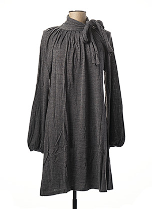 Robe pull gris SISLEY pour femme