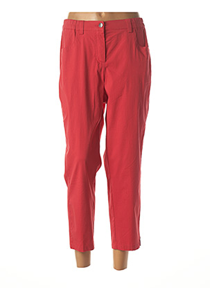 Pantalon 7/8 rouge ADELINA BY SCHEITER pour femme
