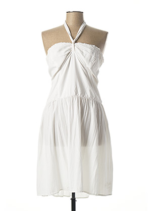 Robe mi-longue blanc KAPORAL pour femme