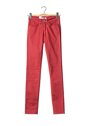 Pantalon slim rouge WHITE LAB CULTURE pour femme