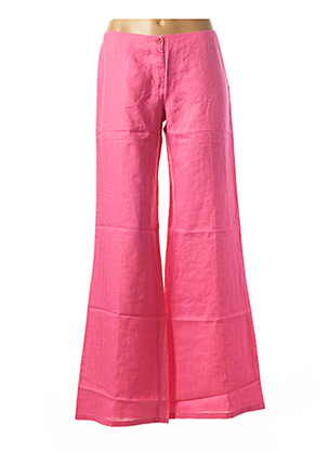 Pantalon large rose BENETTON pour femme