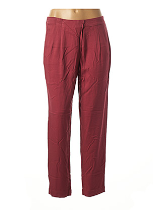 Pantalon droit rouge BENETTON pour femme