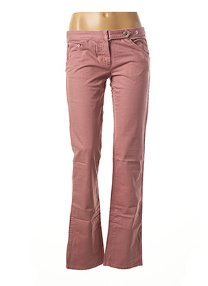 Jeans coupe droite rose SISLEY pour femme