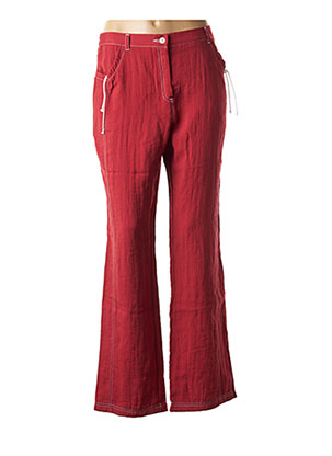 Pantalon droit rouge TELMAIL pour femme