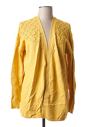 Gilet manches longues jaune I.CODE (By IKKS) pour femme