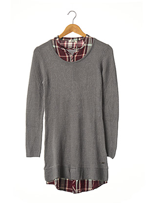 Robe pull gris KAPORAL pour fille