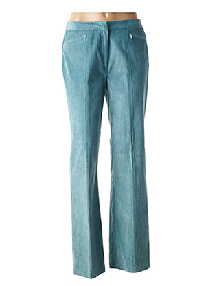 Pantalon droit bleu HAUBER pour femme