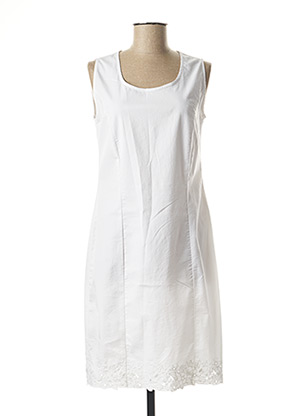 Robe mi-longue blanc MERI & ESCA pour femme