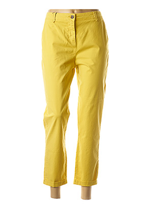 Pantalon 7/8 jaune ANTONELLE pour femme