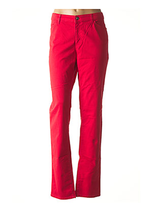 Pantalon droit rouge EMPORIO ARMANI pour femme
