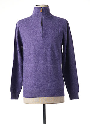Pull violet YVES ENZO pour homme