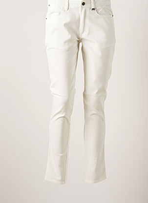 Jeans coupe slim blanc MADO ET LES AUTRES pour femme