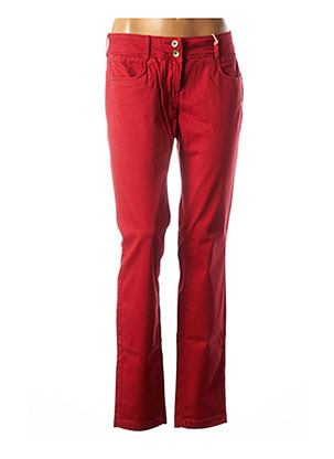 Pantalon slim rouge TOM TAILOR pour femme