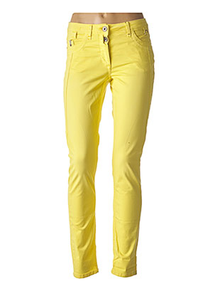 Pantalon slim jaune CECIL pour femme