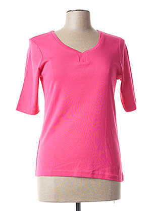 T-shirt rose SIGNATURE pour femme