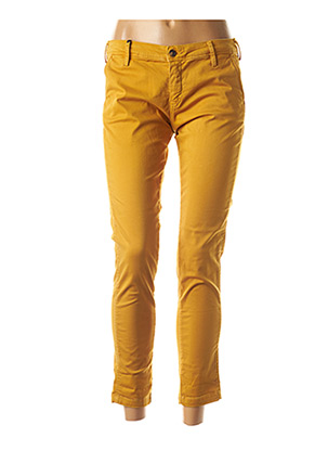 Pantalon 7/8 jaune TEDDY SMITH pour femme