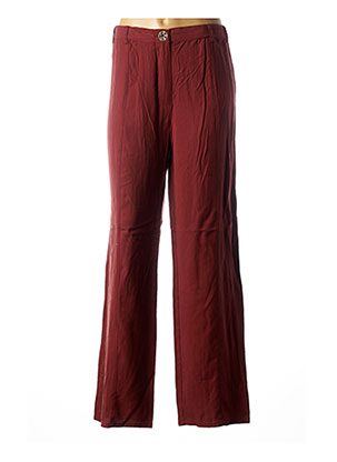Pantalon large rouge BE THE QUEEN pour femme