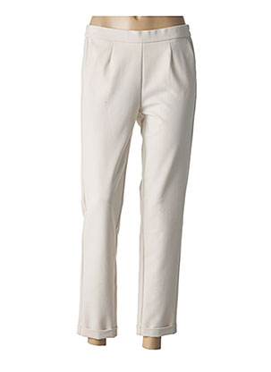 Pantalon 7/8 beige FRANK WALDER pour femme