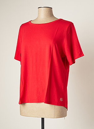 T-shirt rouge SOPHIA CURVY pour femme