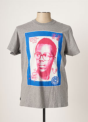 T-shirt gris FRANKLIN MARSHALL pour homme