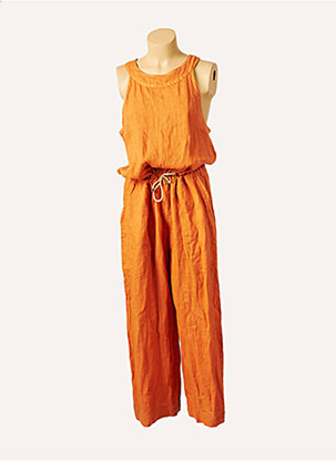 Combi-pantalon orange HUMILITY pour femme