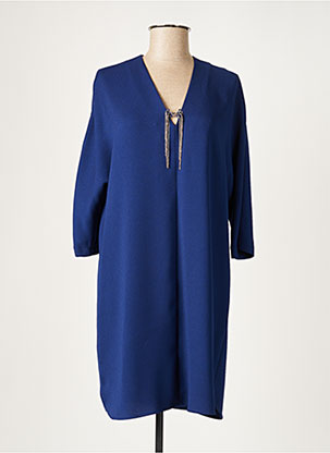 Robe mi-longue bleu EVA KAYAN pour femme