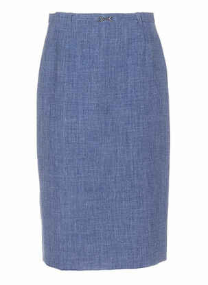 Jupe mi-longue bleu WEINBERG pour femme