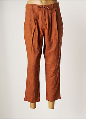 Zara Pantalons Flare Femme De Couleur Marron 2247677-marron - Modz