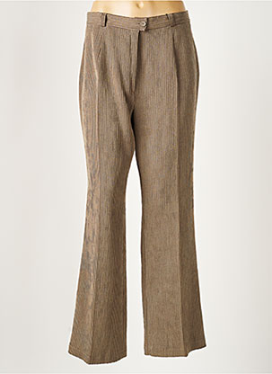 Pantalon large marron SARAH B pour femme