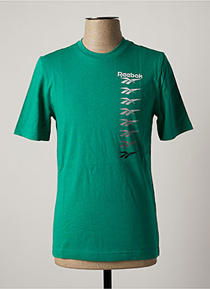 T-shirt vert REEBOK pour homme