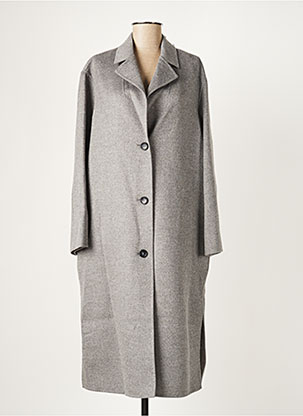 Manteau long gris COMPTOIR DES COTONNIERS pour femme