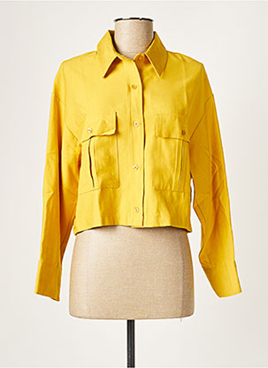 Veste casual jaune B.YU pour femme