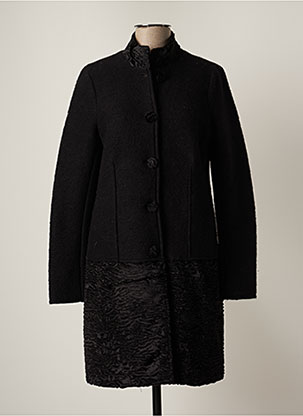 Manteau long noir POUSSIERE D'ETOILE pour femme