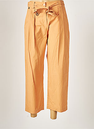 Pantalon droit orange MANILA GRACE pour femme
