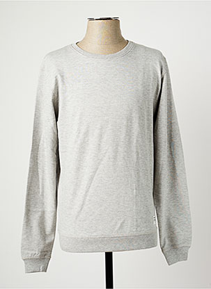 Sweat-shirt gris SOLID pour homme