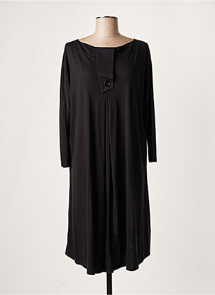Robe mi-longue noir LAUREN VIDAL pour femme